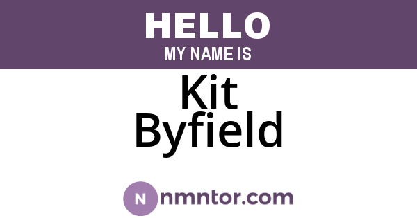 Kit Byfield