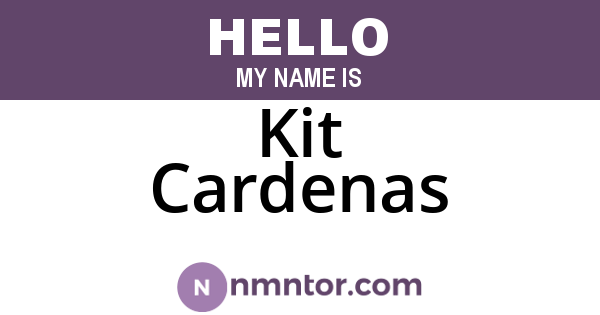 Kit Cardenas