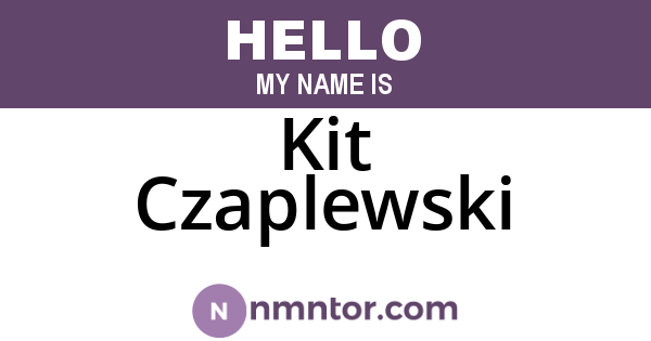 Kit Czaplewski