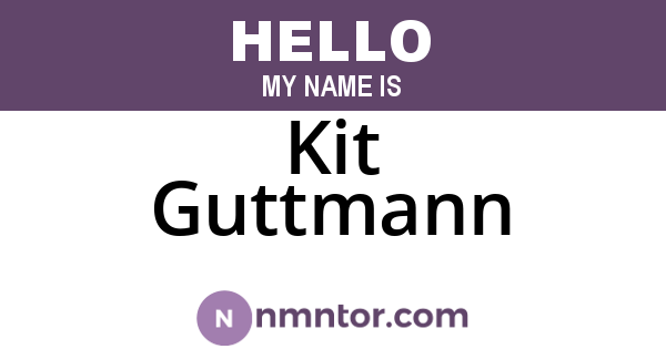 Kit Guttmann