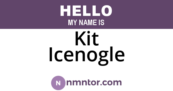 Kit Icenogle