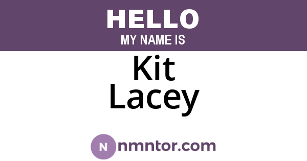 Kit Lacey