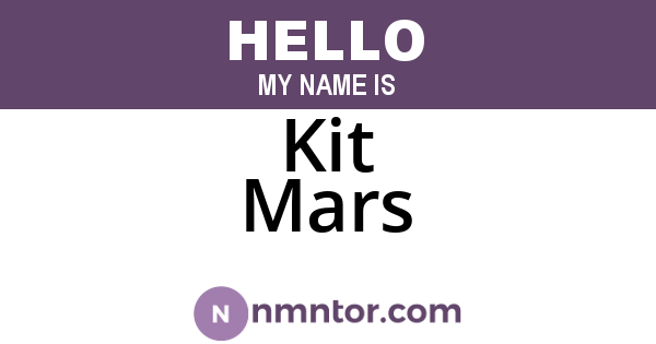 Kit Mars