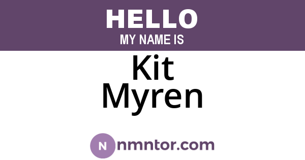 Kit Myren