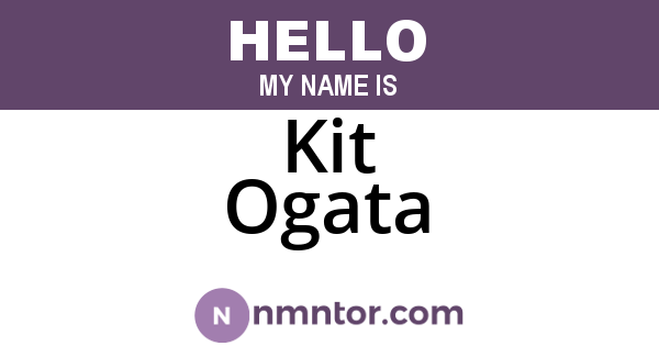 Kit Ogata