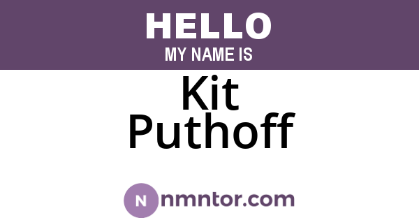 Kit Puthoff