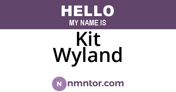 Kit Wyland