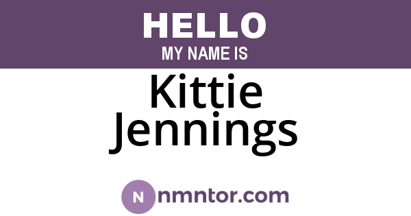 Kittie Jennings