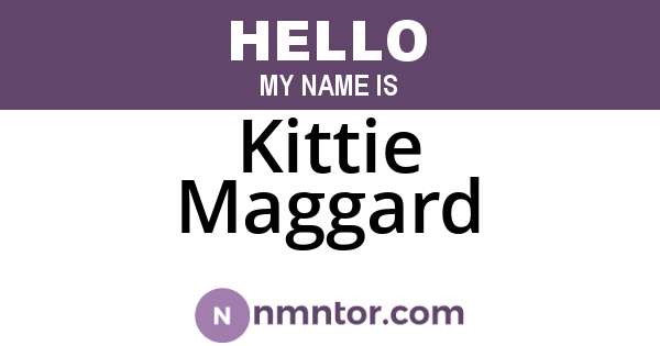 Kittie Maggard