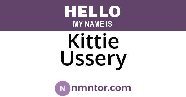 Kittie Ussery