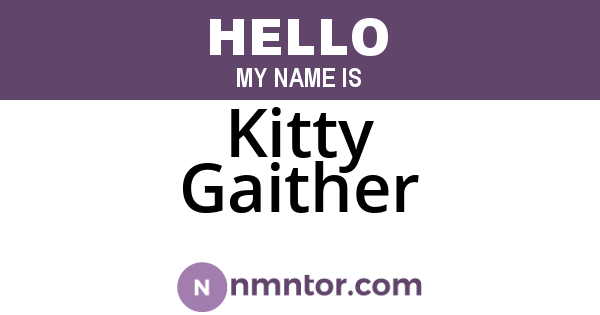 Kitty Gaither