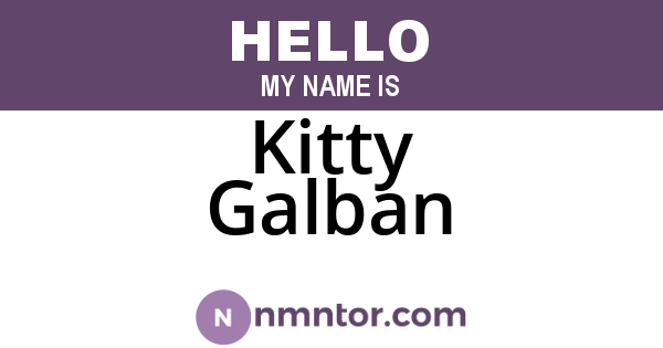 Kitty Galban