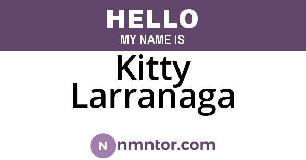 Kitty Larranaga