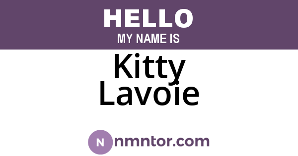 Kitty Lavoie