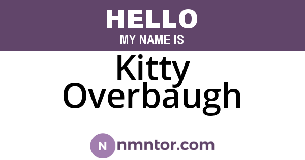Kitty Overbaugh