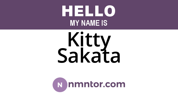 Kitty Sakata