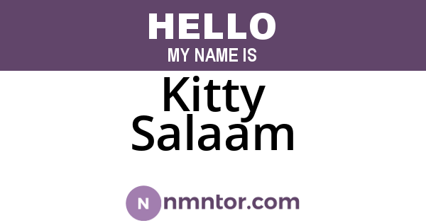 Kitty Salaam