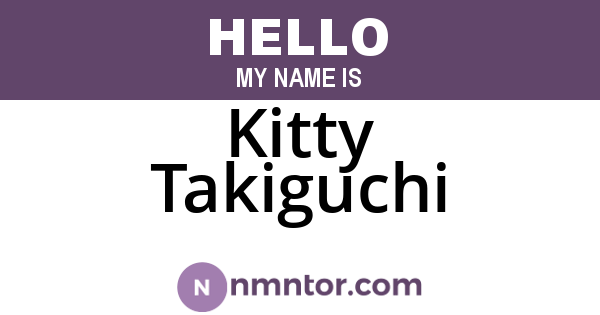 Kitty Takiguchi