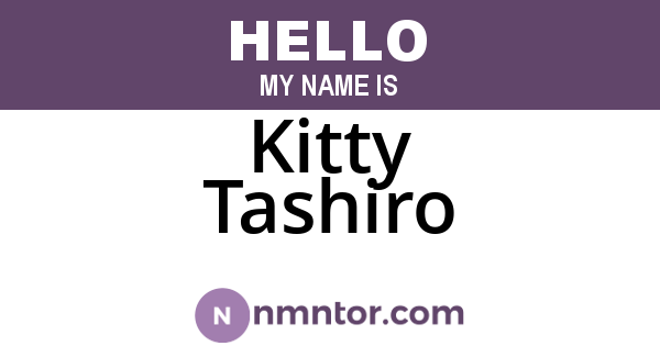 Kitty Tashiro