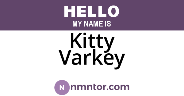 Kitty Varkey