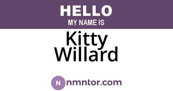 Kitty Willard