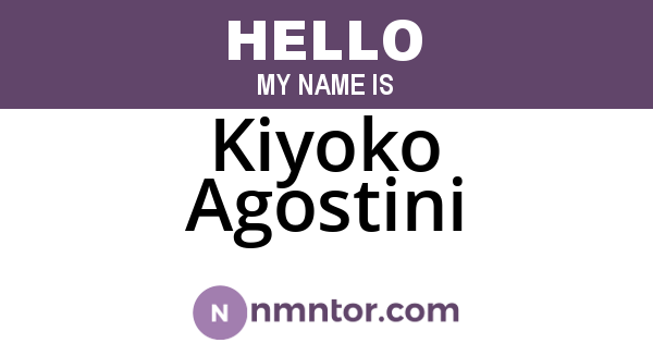Kiyoko Agostini