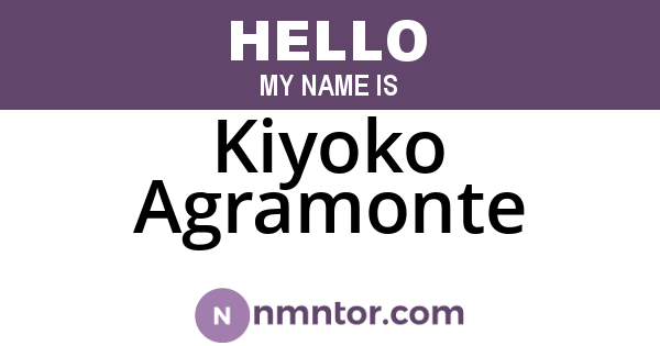Kiyoko Agramonte