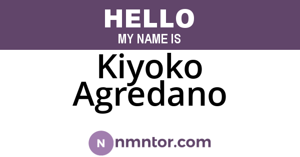 Kiyoko Agredano