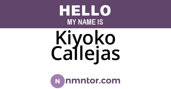 Kiyoko Callejas