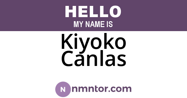 Kiyoko Canlas