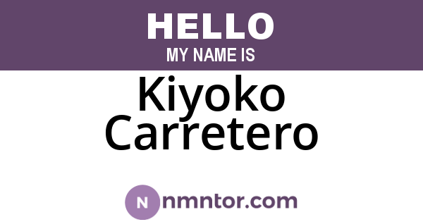 Kiyoko Carretero