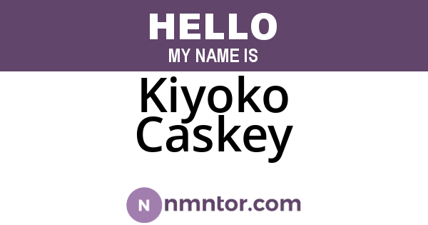 Kiyoko Caskey