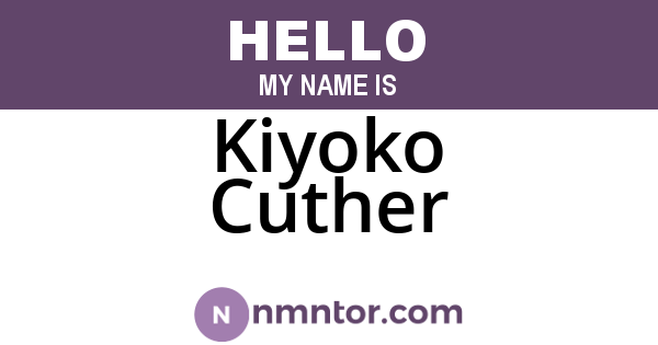 Kiyoko Cuther