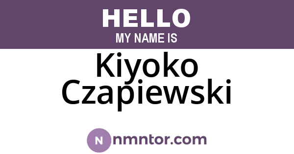 Kiyoko Czapiewski