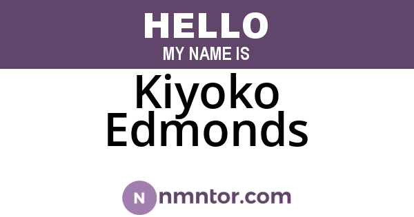 Kiyoko Edmonds