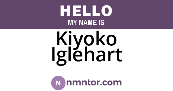 Kiyoko Iglehart