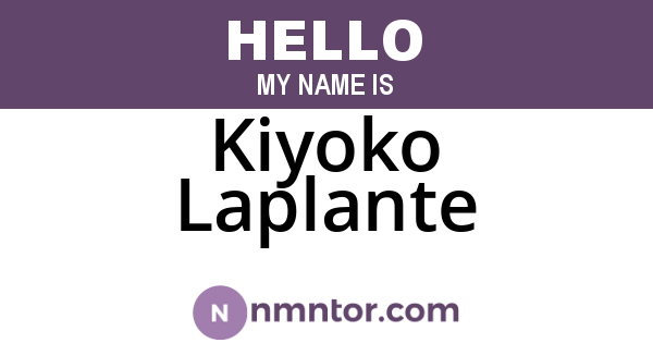 Kiyoko Laplante