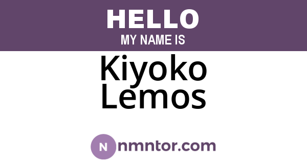 Kiyoko Lemos