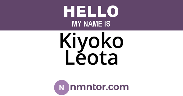 Kiyoko Leota