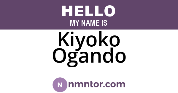 Kiyoko Ogando