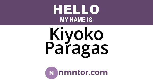 Kiyoko Paragas