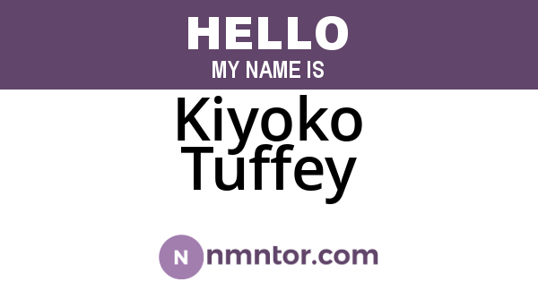 Kiyoko Tuffey