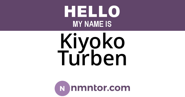Kiyoko Turben