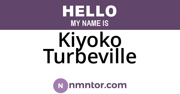 Kiyoko Turbeville