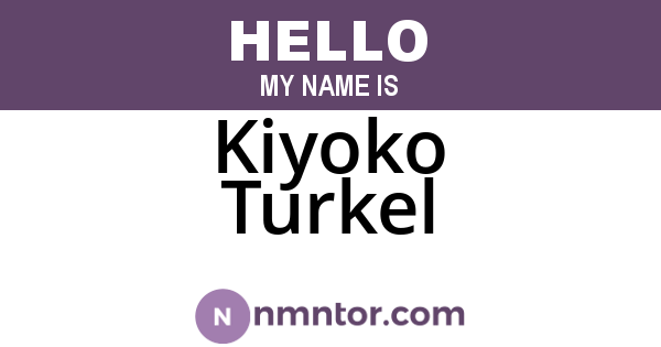 Kiyoko Turkel