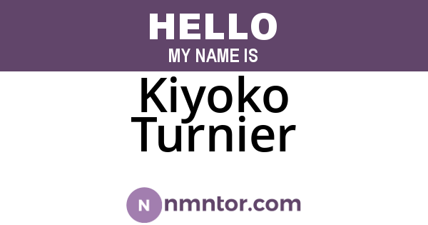 Kiyoko Turnier