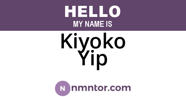 Kiyoko Yip
