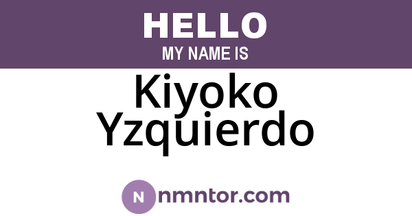 Kiyoko Yzquierdo