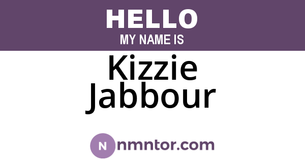 Kizzie Jabbour