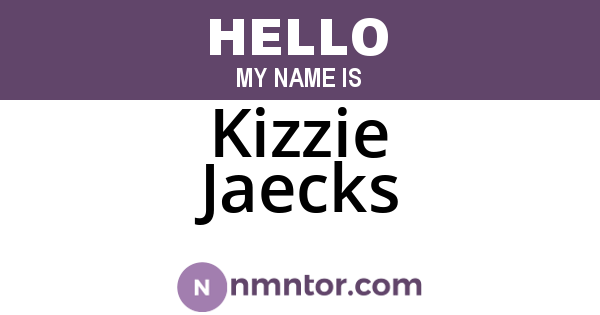 Kizzie Jaecks